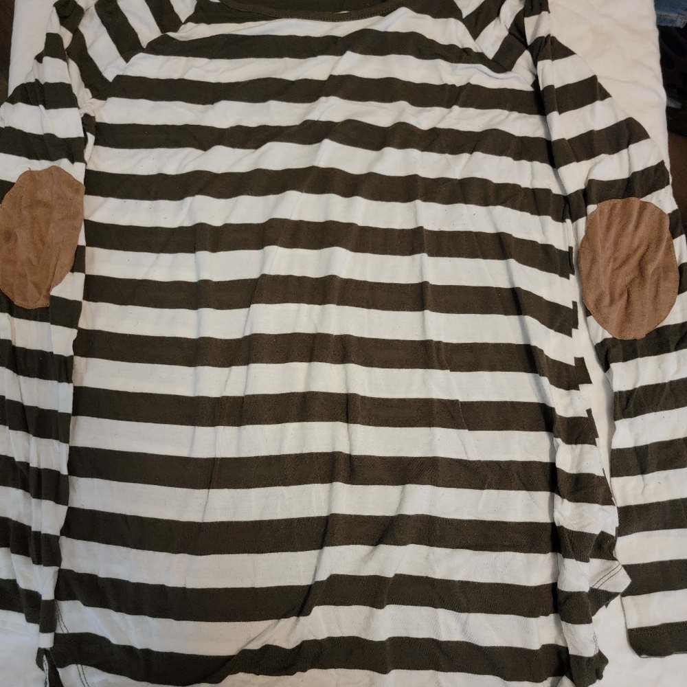 Long Sleeve striped shirt size large